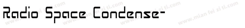 Radio Space Condense字体转换